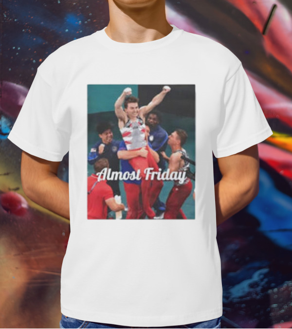 Paul Juda Celebratory Almost Friday Olympic Kid T-Shirt