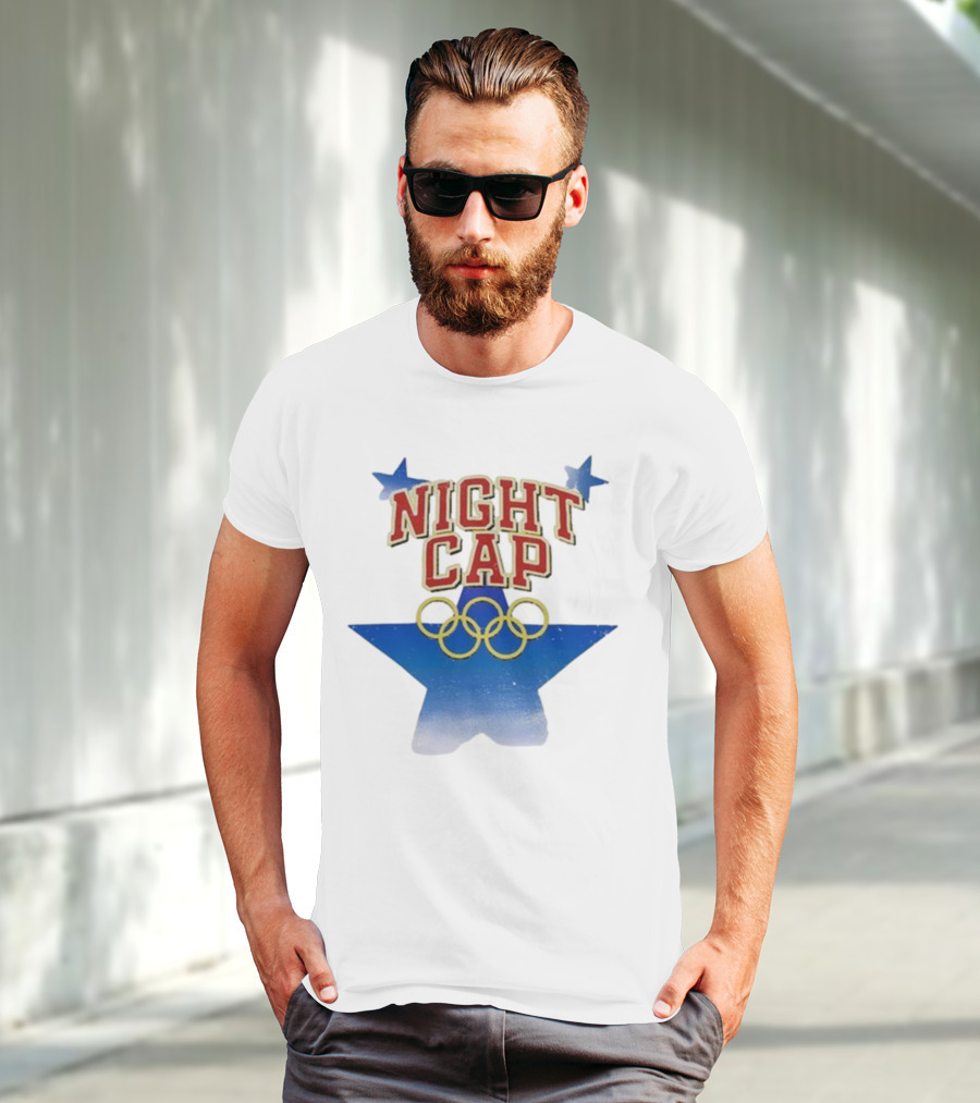 Night Cap Olympics Star Rings T-Shirt