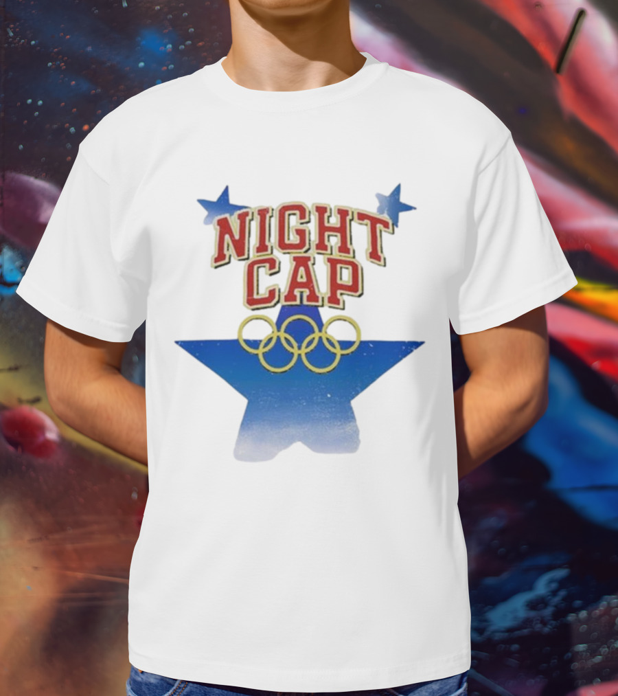 Night Cap Olympics Star Rings T-Shirt