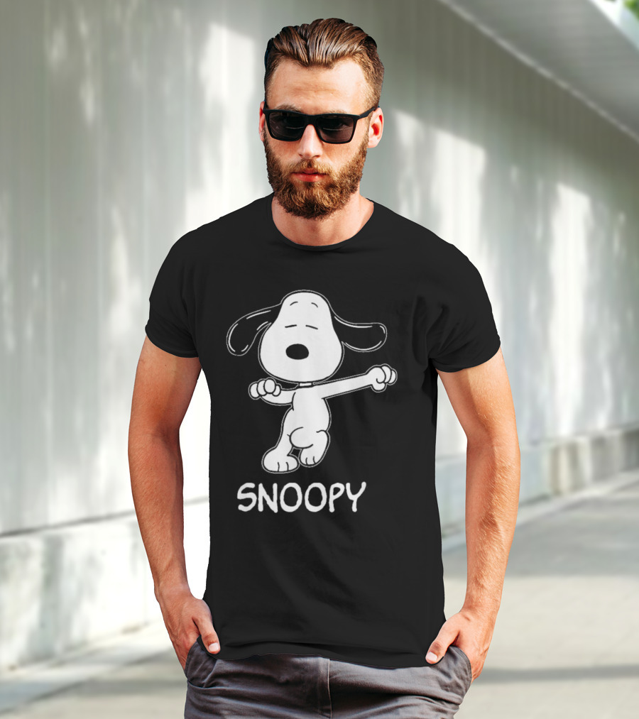 Snoopy Dance Style Peanuts Comic Character T-Shirt