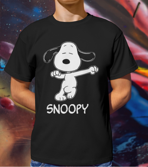 Snoopy Dance Style Peanuts Comic Character T-Shirt