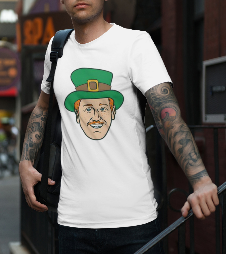 St. Mooktrick’s Day Happy Leprechaun Face With Green Hat T-Shirt