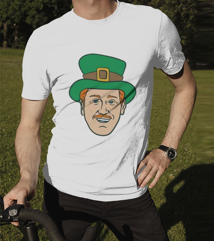St. Mooktrick’s Day Happy Leprechaun Face With Green Hat T-Shirt