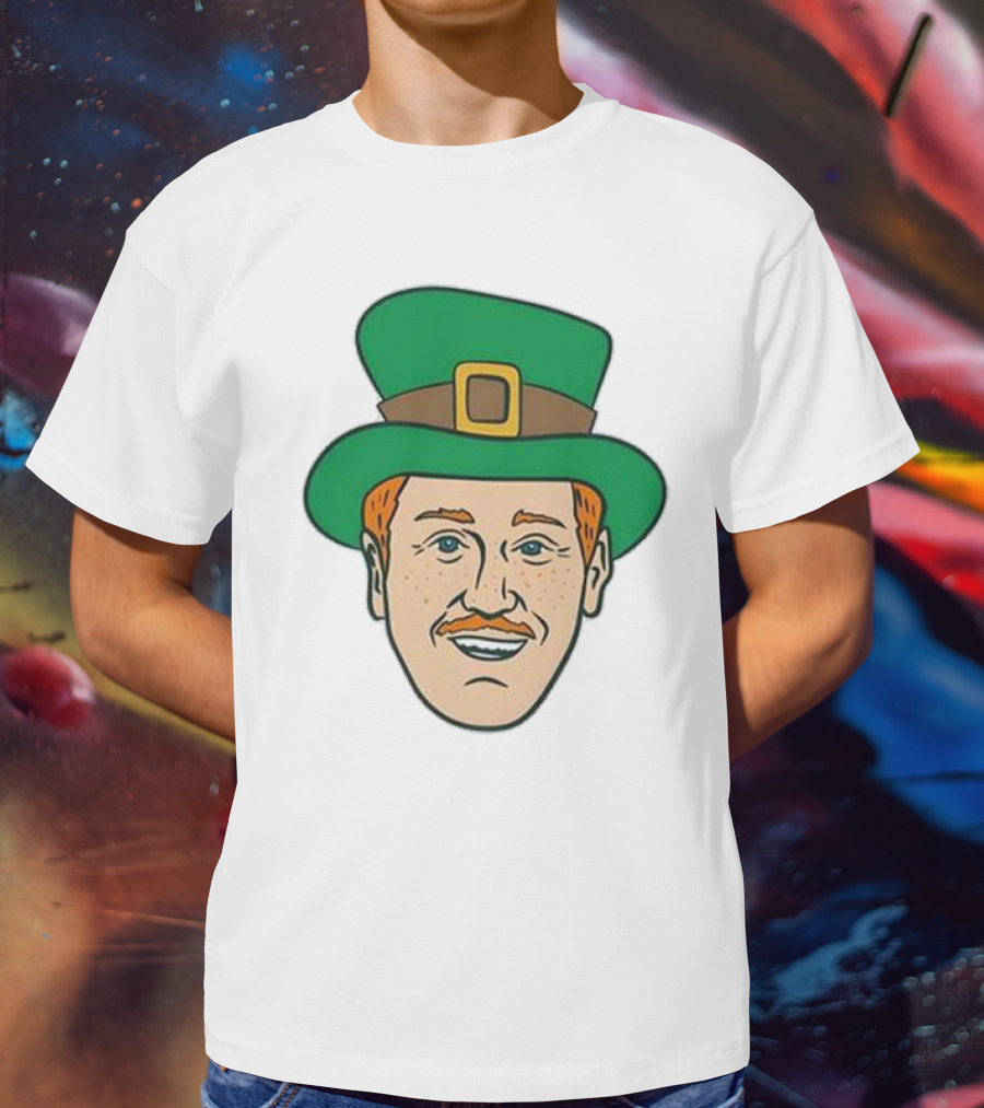 St. Mooktrick’s Day Happy Leprechaun Face With Green Hat T-Shirt
