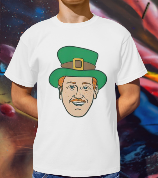 St. Mooktrick’s Day Happy Leprechaun Face With Green Hat T-Shirt