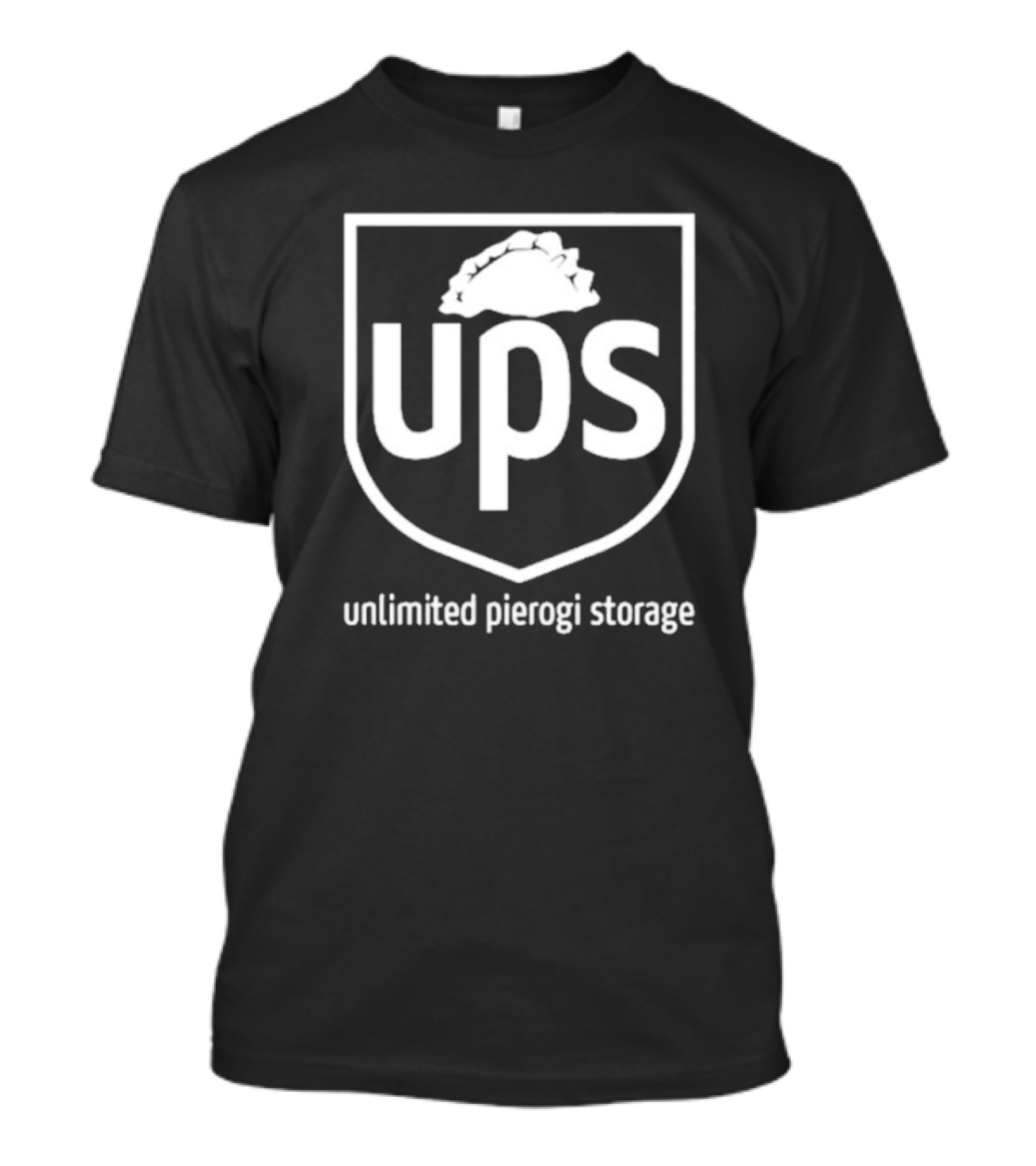 UPS Unlimited Pierogi Storage Logo Parody Joseph S. Pete T-Shirt