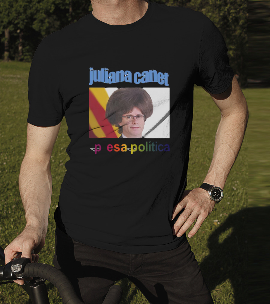 Juliana Canet Pesa Política Catalonian Flag Hair Photo T-Shirt