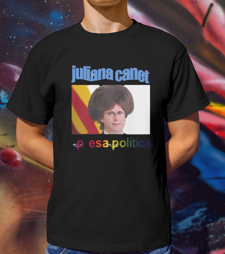 Juliana Canet Pesa Política Catalonian Flag Hair Photo T-Shirt