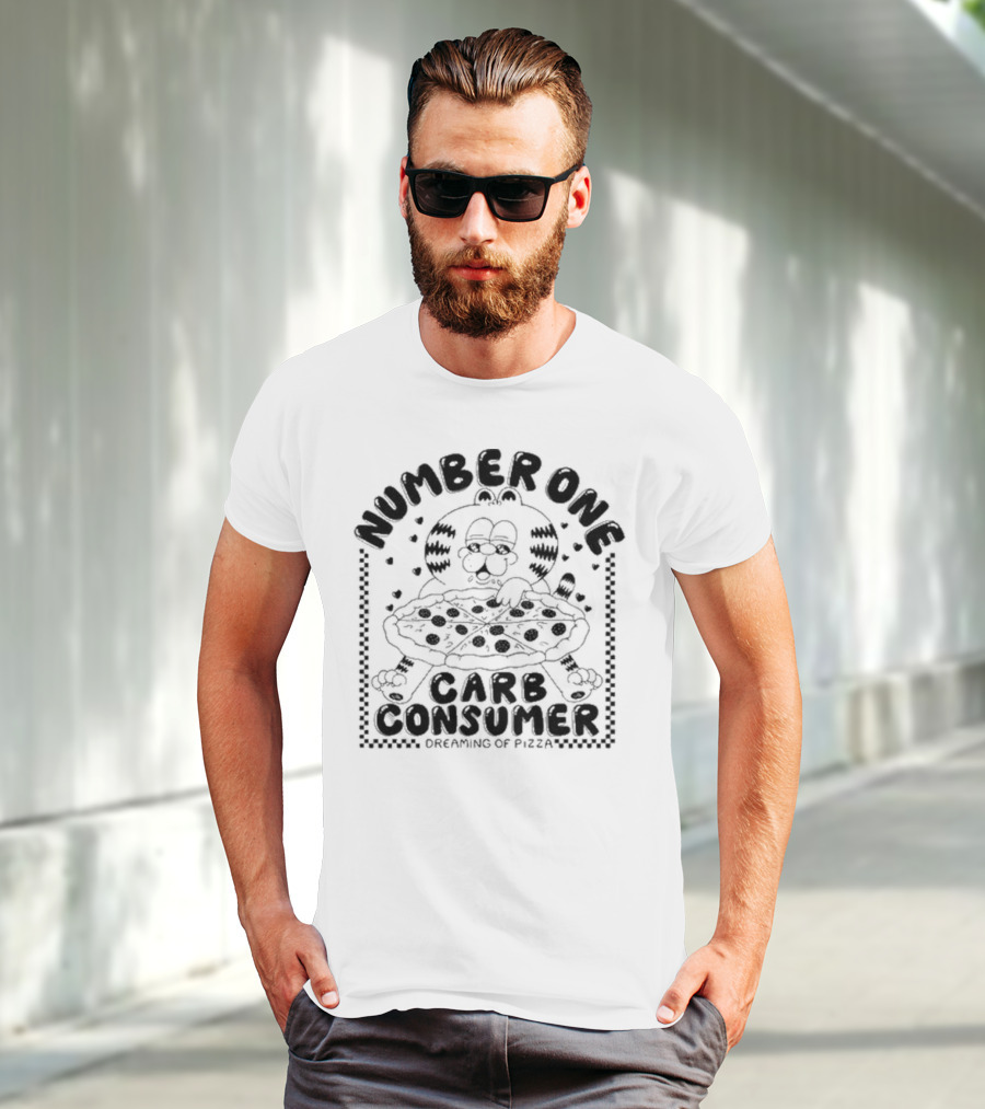 Number One Carb Consumer Dreaming Of Pizza T-Shirt