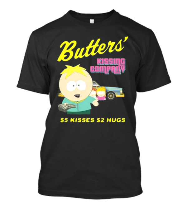 Butters' Kissing Company $5 Kisses $2 Hugs South Park Character T-Shirt