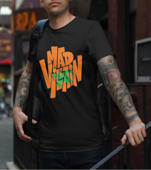 Mf Doom All Caps Madvillain Green Mask Mad Dash Villain T-Shirt