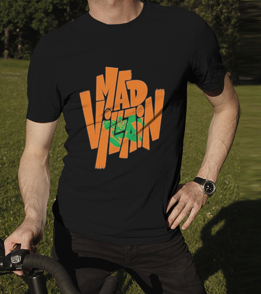 Mf Doom All Caps Madvillain Green Mask Mad Dash Villain T-Shirt
