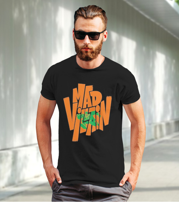 Mf Doom All Caps Madvillain Green Mask Mad Dash Villain T-Shirt