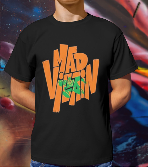 Mf Doom All Caps Madvillain Green Mask Mad Dash Villain T-Shirt