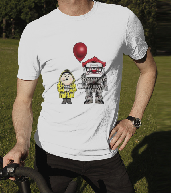 Pennywise Carl Fredricksen Russell Halloween Balloon Duo T-Shirt