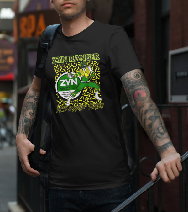 Zyn Ranger Spearmint It's Zynin' Time Heroic Pose T-Shirt