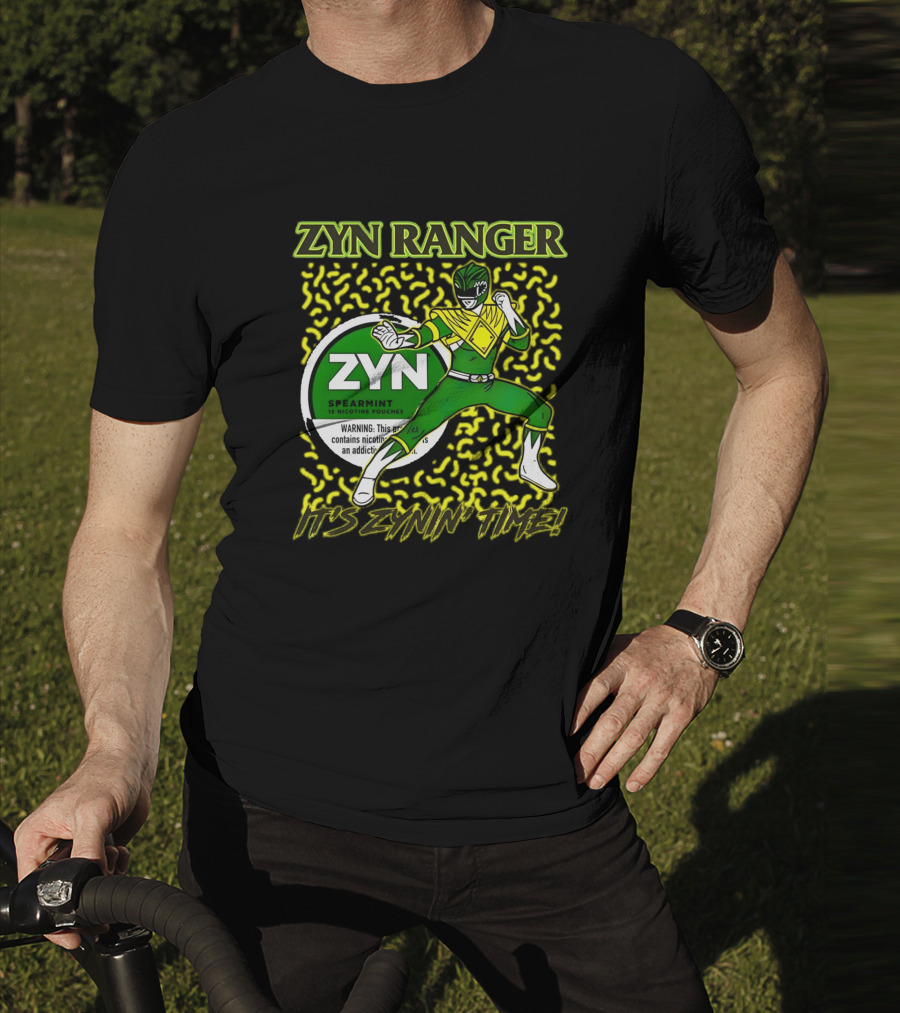 Zyn Ranger Spearmint It's Zynin' Time Heroic Pose T-Shirt