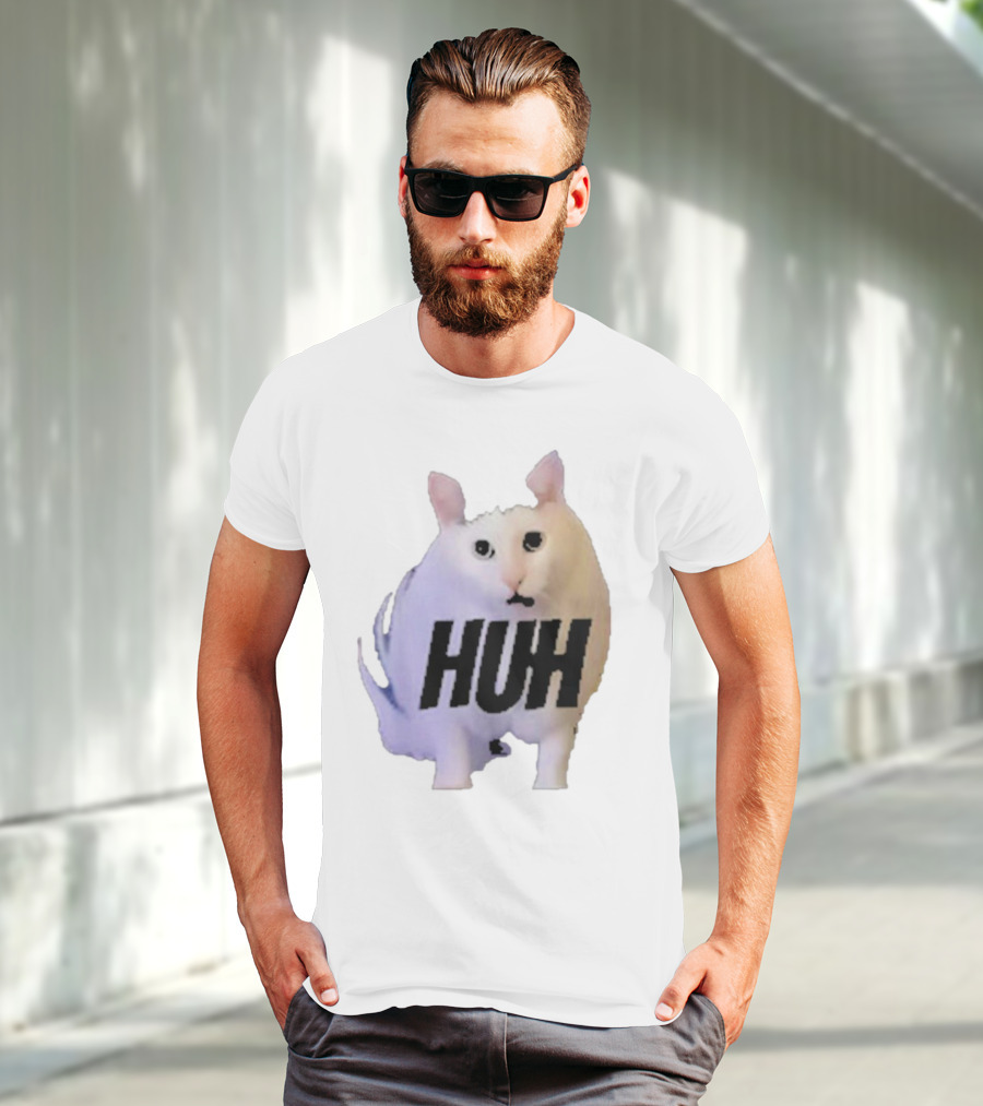 Huh Cat Meme Image T-Shirt