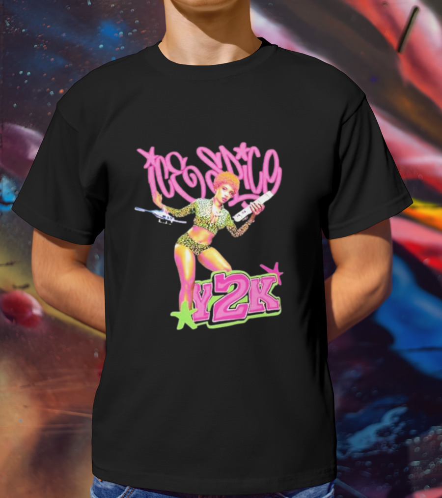 Ice Spice Y2K Retro Style Leopard Print T-Shirt