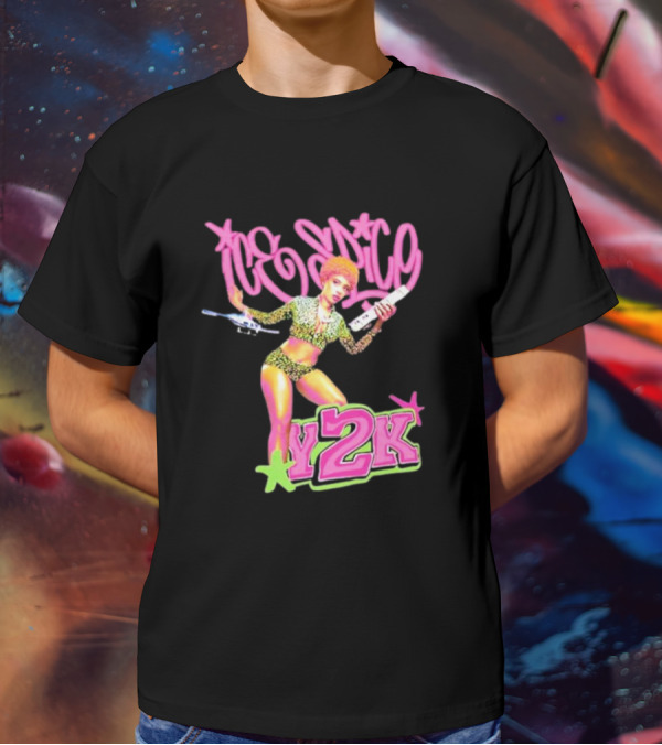 Ice Spice Y2K Retro Style Leopard Print T-Shirt