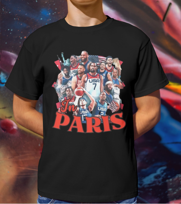 Team USA Basketball Legends In Paris T-Shirt