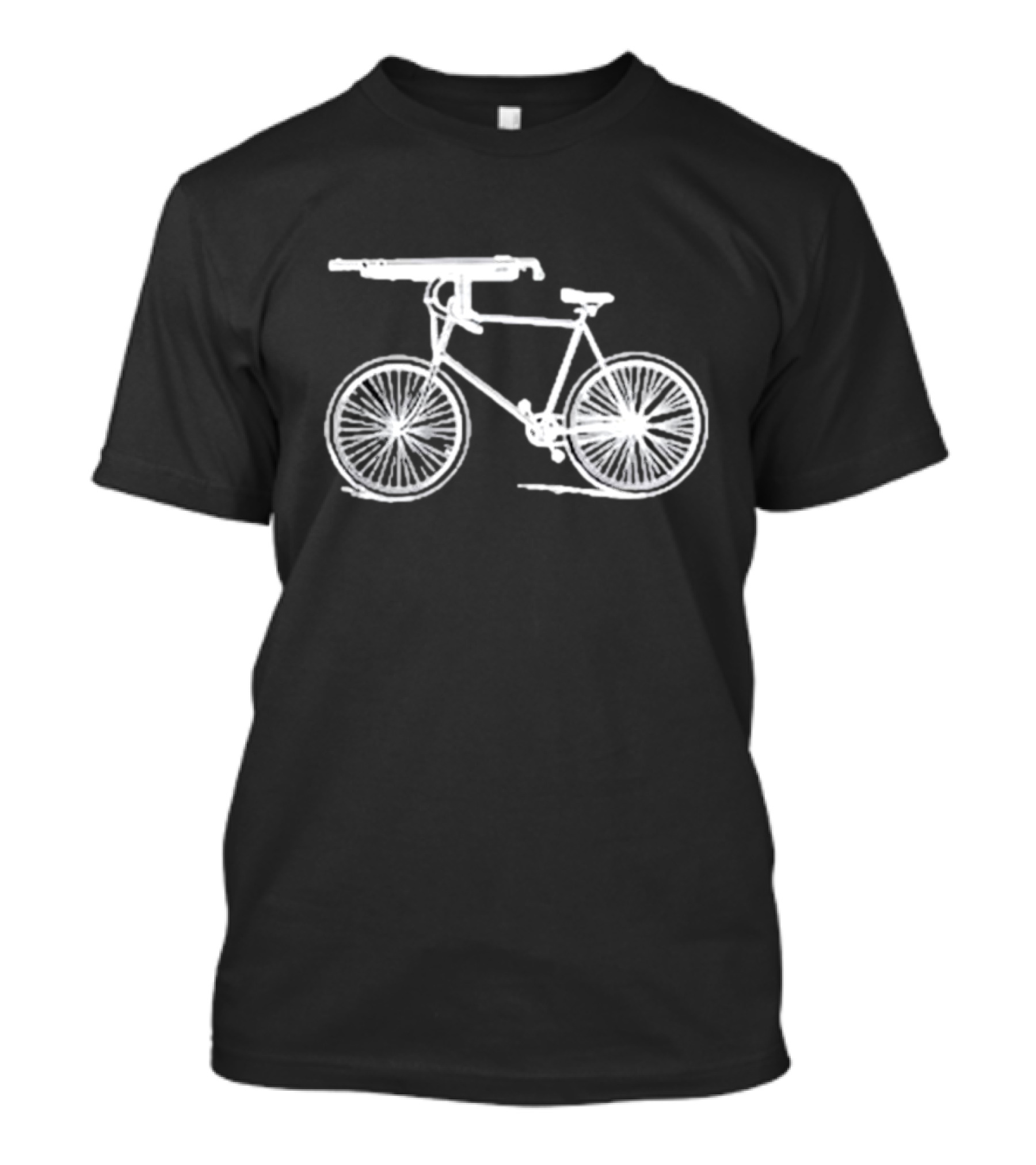Instantdistractions Bicycle Machine Gun Safety T-Shirt
