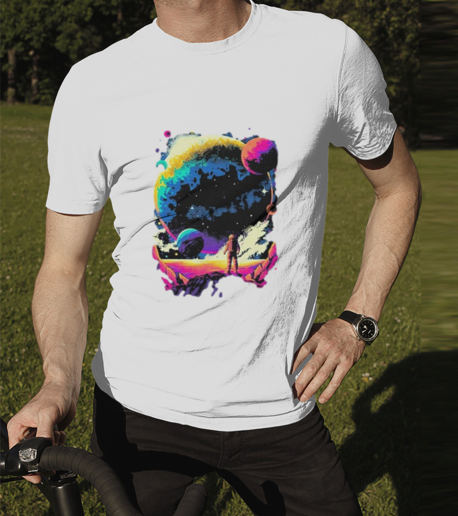 Into The AM Infinity Explorer Astronaut Planetary Adventure T-Shirt