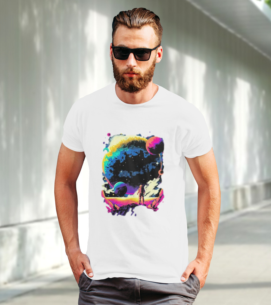 Into The AM Infinity Explorer Astronaut Planetary Adventure T-Shirt