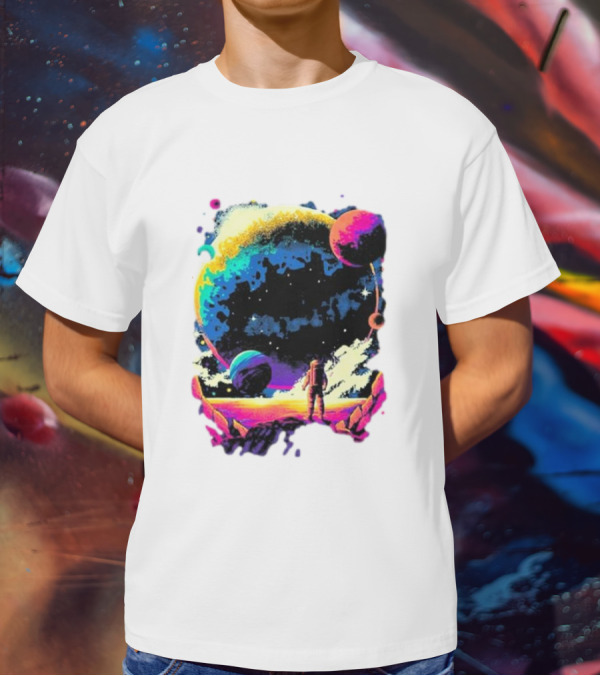 Into The AM Infinity Explorer Astronaut Planetary Adventure T-Shirt