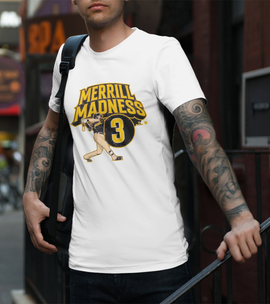 Jackson Merrill Madness 3 Baseball Player Swing T-Shirt