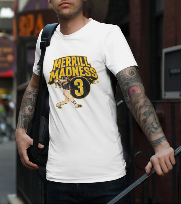 Jackson Merrill Madness 3 Baseball Player Swing T-Shirt