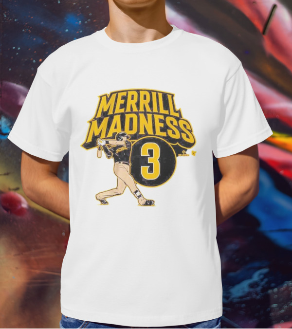 Jackson Merrill Madness 3 Baseball Player Swing T-Shirt