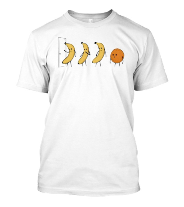 Knock Knock Bananas Orange Humor T-Shirt