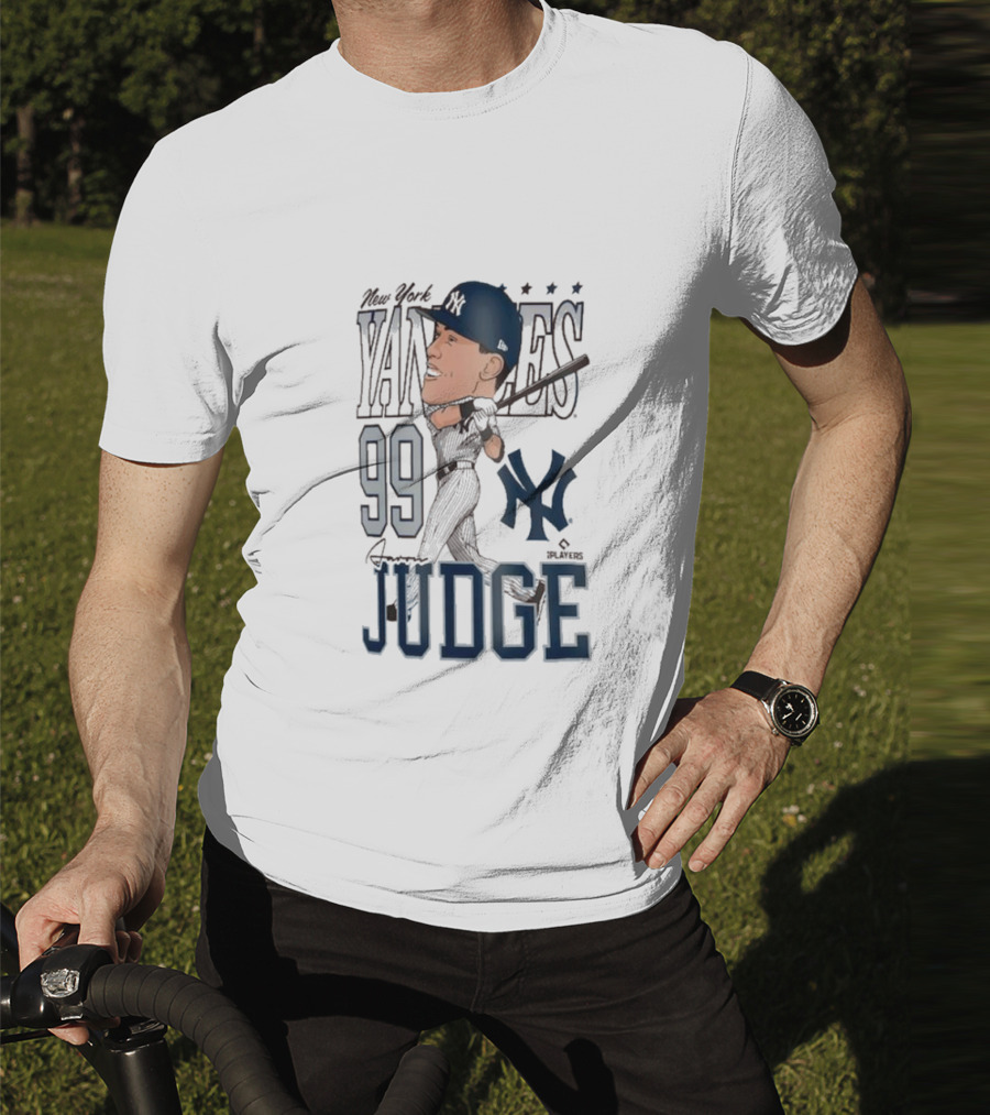New York Yankees 99 Aaron Judge Caricature New Era T-Shirt
