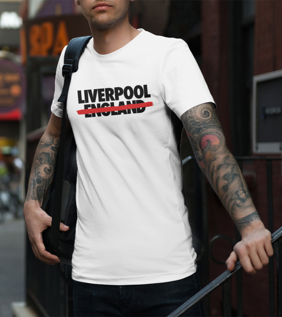 Allezlesrouges Liverpool Crossed Out England T-Shirt
