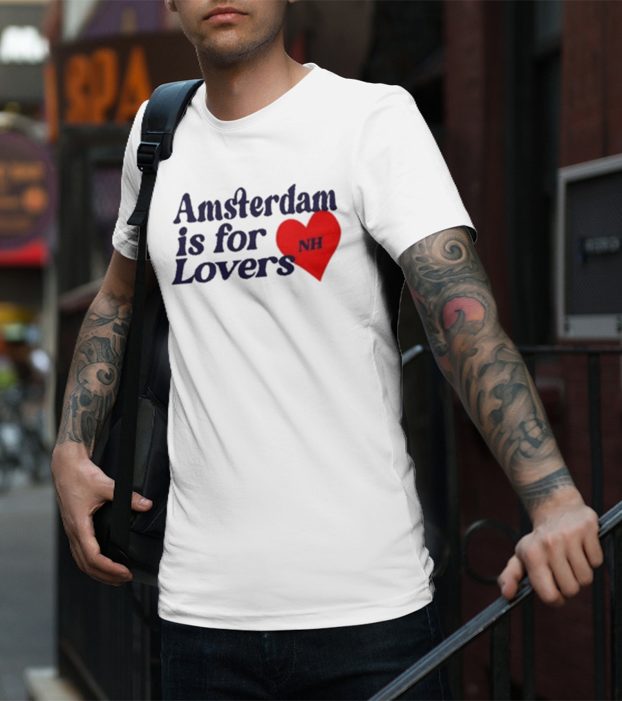 Amsterdam Is For Lovers NH Heart T-Shirt