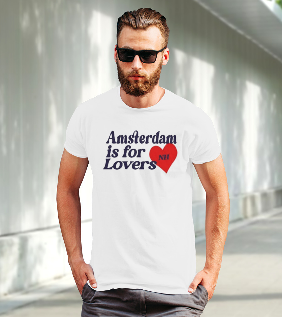 Amsterdam Is For Lovers NH Heart T-Shirt