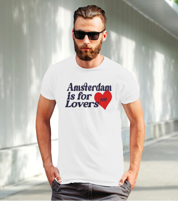 Amsterdam Is For Lovers NH Heart T-Shirt