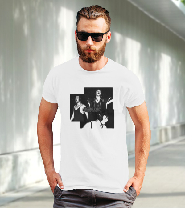 NONSTOP Andrew Thompson Black And White Collage T-Shirt