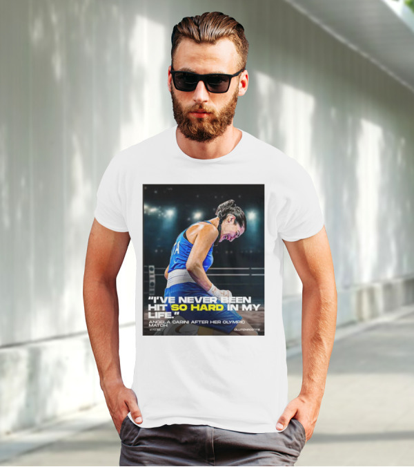 I’ve Never Been Hit So Hard In My Life Angela Carini Olympic Match Clutchpoints T-Shirt