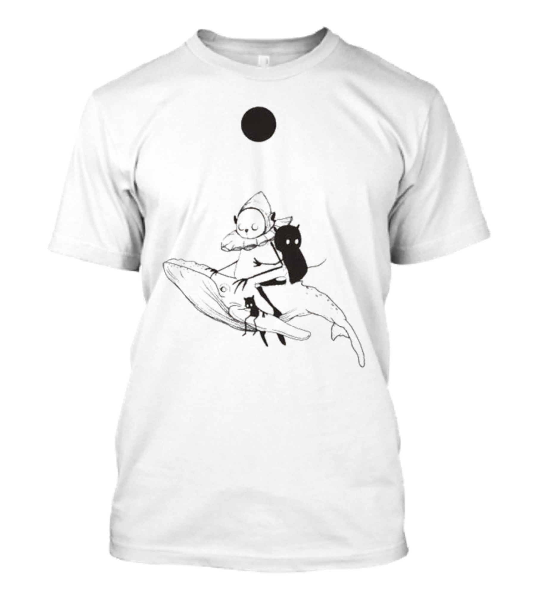 Are We There Yet On Our Way Forever Surreal Illustration With Whimsical Character And Creatures T-Shirt