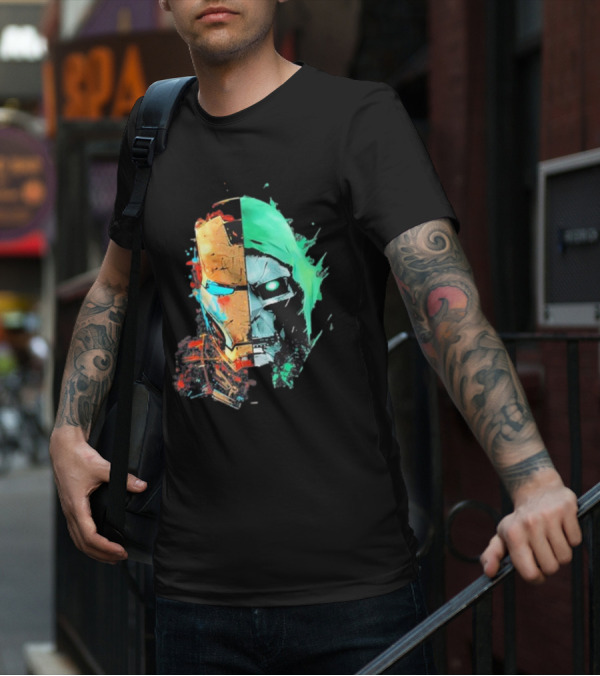 New Mask Same Task Iron Man Doctor Doom Mashup T-Shirt