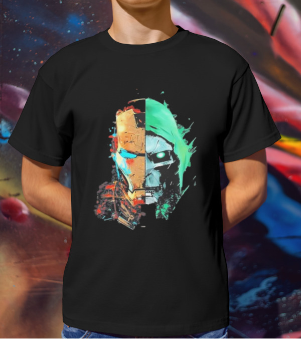 New Mask Same Task Iron Man Doctor Doom Mashup T-Shirt