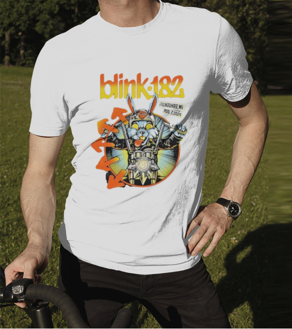 Blink-182 Concert Rabbit Milwaukee WI August 7 T-Shirt