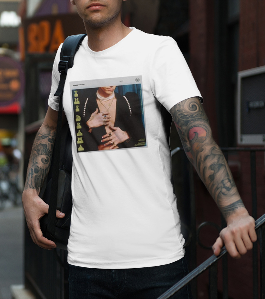 Spencer Sutherland The Drama LP Cover Tattooed Hands And Pearls T-Shirt