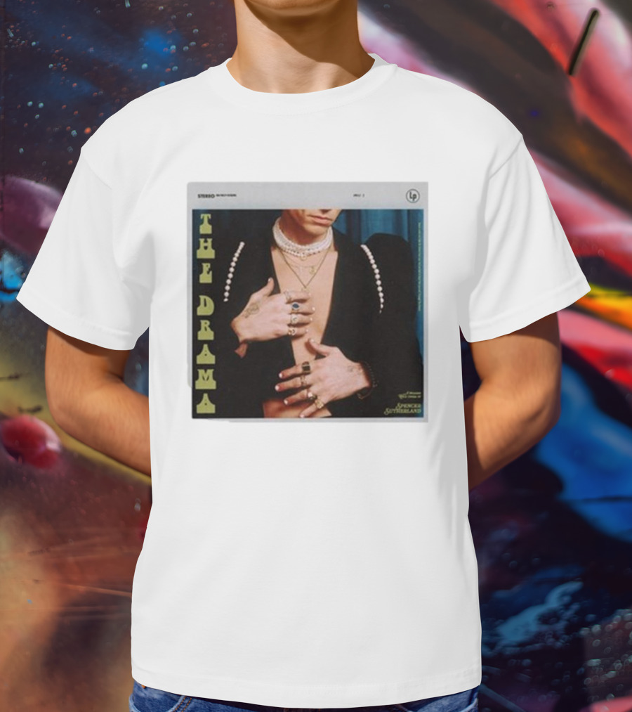 Spencer Sutherland The Drama LP Cover Tattooed Hands And Pearls T-Shirt