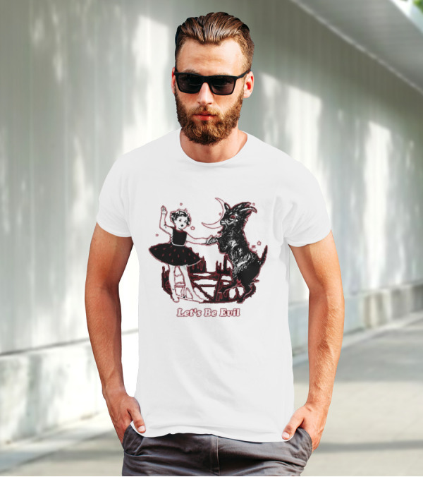 Teenhearts Let's Be Evil With Pentagram Dancing Girl And Goat T-Shirt