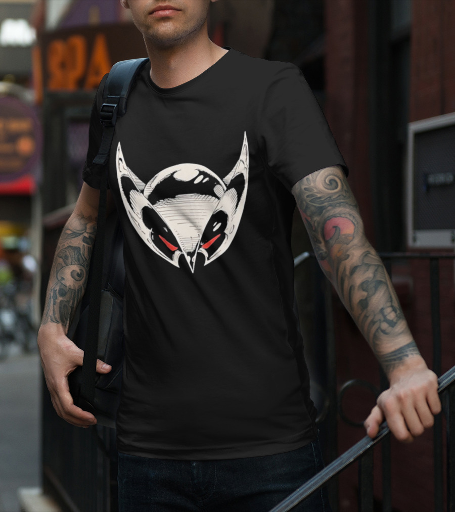 Gerard Way Shadowhawk Helmet Red Eyes T-Shirt