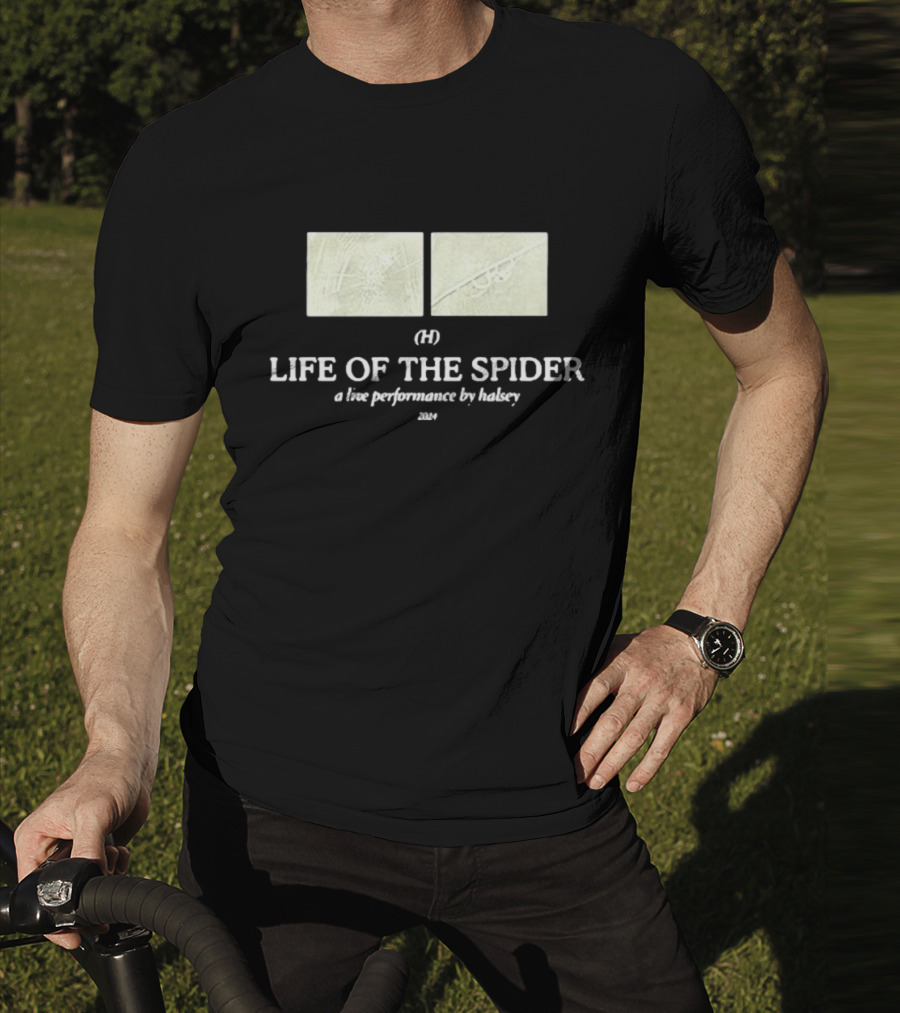 Halsey Updates Life Of The Spider (H) A Live Performance By Halsey T-Shirt