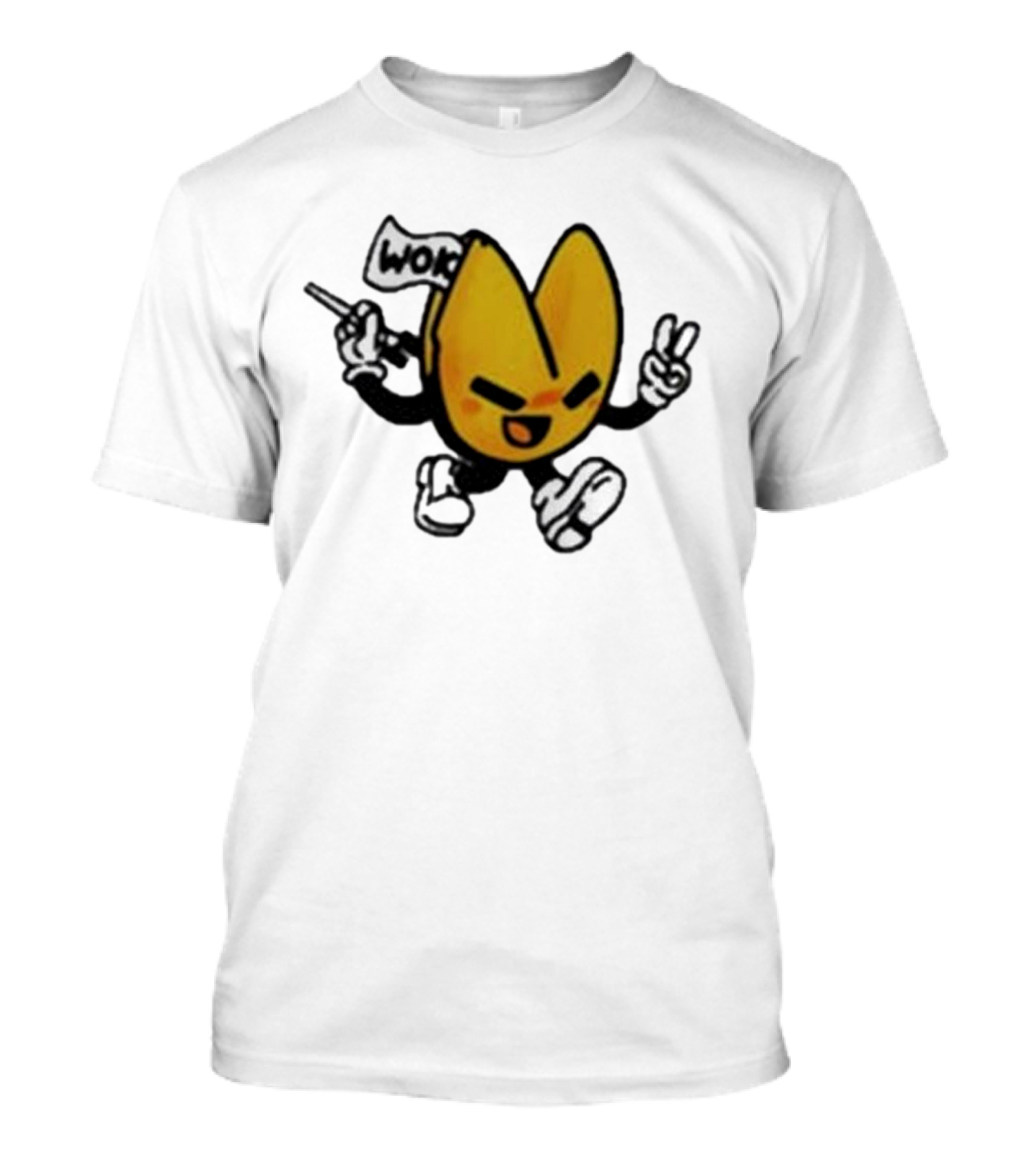 Retrokid Wok It’s Woks Inside That Counts Fortune Cookie Character T-Shirt